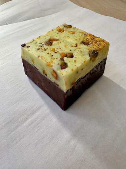 Chocolate and Pistacho Fudge